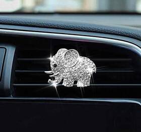 Arbutin 710917643817 Car Air Fresheners Vent Clips Cute Bling 0.74 Ounce Pack Of 1 Silver