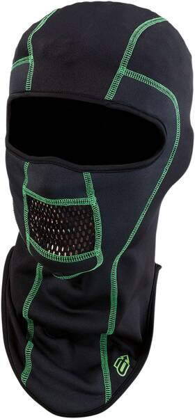 2503-0378 Arctiva Balaclava Pro Stretch - Black/green Fits Large/xl