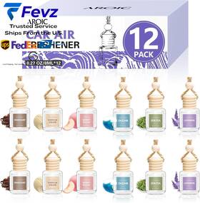 Af02 Aroic 12 Pack Car Air Freshener Drift Diffuser Multicolor