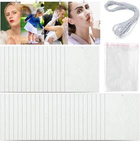 Artcute 762409692087 101pcs Air Freshener Sublimation Blanks Set Car Scented Hanging Sheets White