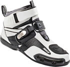 1387-2010 Atomic Mens Motorcycle Riding Boots Shoes White Black Size 10