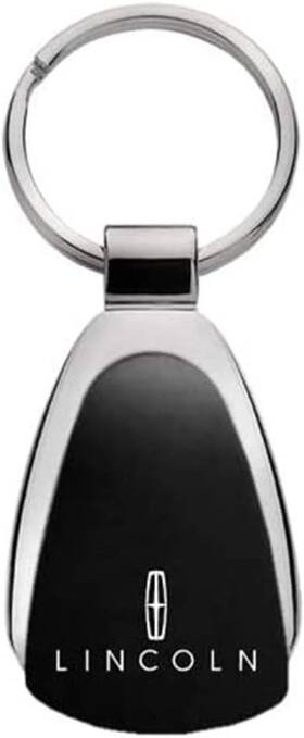 518-418990 Au-tomotive Gold Fba Lincoln Black Tear Drop Metal Key Ring Standard