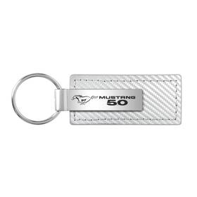 Kc1557-mus50 Au-tomotive Gold Inc. Carbon Fiber Leather Key Fob For 1 Inch X 3-1/4 . Black