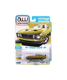 Ft73 Auto World 849398072776 1973 Ford Mustang Mach-i Fastback Collectible Mint Brand New In Orig Pkg