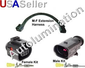 1j0973713 Autolumination E15b6 Audi Vw Wideband Lambda Afr Sensor Connector Plug Harness 3b0973813