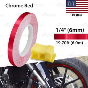 Axtfsfrusstock-b-wheel-006mt Autoxpress Motors Group 1/4 Inch 6mm Pin Stripe Car Motorcycle Wheel Rims Tape Line Chrome Colour Stickers
