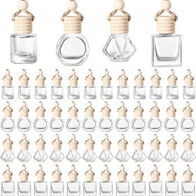Fresheners-08610 Bbto Boto 100 Pcs Oil Air Freshener Diffuser With Wooden Cap Empty Essential Clear