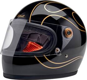 1003-567-501 Biltwell Gringo S Helmet - Gloss Black Flames Xs