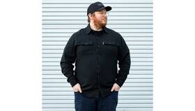 3040-3453 Biltwell Inc. Black Xl Motorcycle Hi Test Flannel Shirt Biker Chopper Riding Apparel