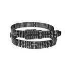 Bla1033 Hot Leathers Crosses Studs Leather Belt