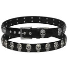 Bla1042 Hot Leathers Skull Stud Leather Belt Xl
