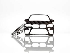 Bs-156 Blackstuff Carbon Fiber Keychain Keyring Compatible With X5 M X6 F85 F86 F15 F16 Black