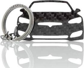 Bs-961 Blackstuff Carbon Fiber Keychain Keyring Ring Holder Compatible With Model S