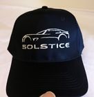 Blkcoupehat003 Super Specialties Pontiac Solstice Coupe Blk Hat Embroidered Silver New