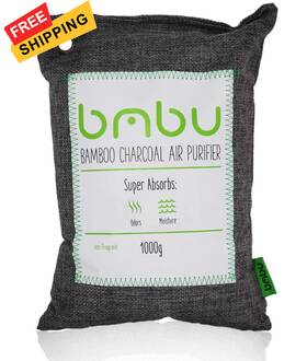 1000g Bmbu 851587008701 Large Bamboo Charcoal Air Purifier Bag - 1 Count Pack Of