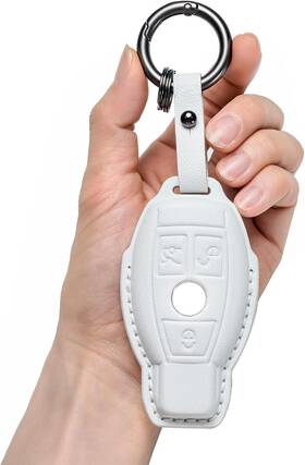 Bc4d1 Brand Lcxwzndy For Mercedes Key Fob Cover Compatible With 2019-2021 A-class Model-b White