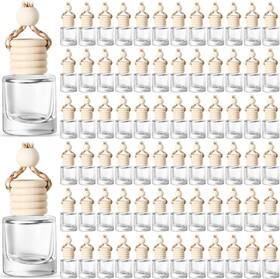 Fresheners-08606 Branded 100 Pcs Car Air Fresheners Diffuser With Wooden Empty Aromatherapy