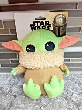 Buckle-down 190882859145 Dog Squeaky Toy - Baby Yoda Mandalorian Star Wars