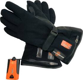 7glaf-3xl California Heat 7v Activflexx Gloves Xxx-large Black