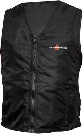 7vt-4x5x California Heat 7v Lithium-ion Battery Vest 4xl-5xl Black