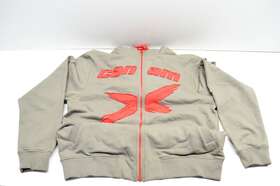 Zc012-8 Can Am Grey Medium Zip-up Hoodie