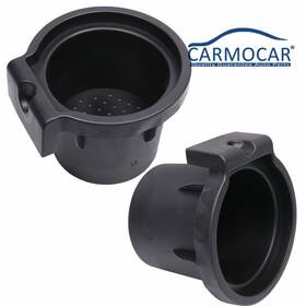 96975zs00a Carmocar Two Front Console Cup Holder Insert Liner For Ford F-150 Expedition Navigator