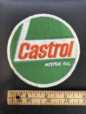 Str657 Castrol Oil Sew On Cloth Jacket/shirt/overalls/mechanic Badge/patch Advertising