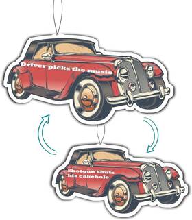 Nca003 Catta Funny Driver Picks The Music Stylish Car Decor Premium Scented Air