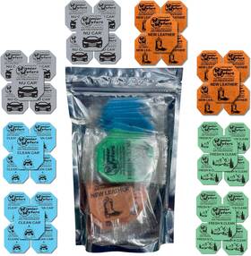 Chapter 29 198168650448 Wonder Wafers 40 Pack Car Air Fresheners - 4 Scent Bundle Variety Silver