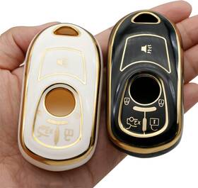 C-568 Chqlpbf 2 Pcs For Buick Key Fob Cover Soft Tpu Keys Shells Full Protector Compatible