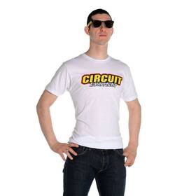 Ts041-002-m Circuit Equipment Casual Line T-shirt - White Medium