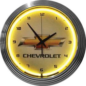 Ns100024 Classic Industries 15 Inch Chevrolet Bow Tie Neon Clock