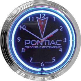 Ns100027 Classic Industries Pontiac - Neon Clock Inch Driving Excitement 15