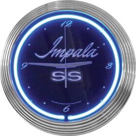 Ns100031 Classic Industries Impala Ss - Neon Clock 15 Inch