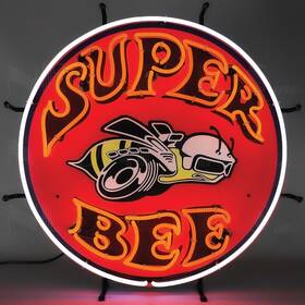 Ns100083 Classic Industries Neonetics 18 Inch X 32 Super Bee Neon Sign With Backing
