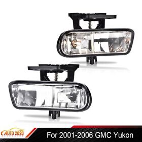 J-02flb4330awt Clear Bumper Fog Lights Driving Lamps Fit For 2000-2006 Chevy Suburban Tahoe Jj