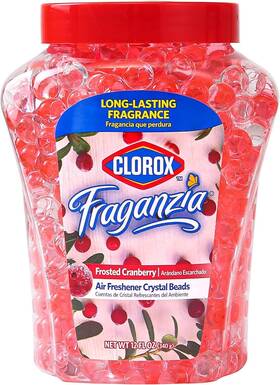 Bb18838 Clorox Fraganzia Crystal Beads Air 12 Fl Oz Pack Of 1 Frosted Cranberry