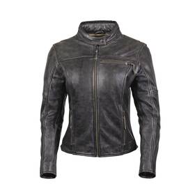 8374-0140-85 Cortech The Lolo Womens Leather Jacket Md Plus Brown