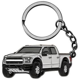 Cotftf150sr Cotiybok For Car Keychain Ford F150 Accessories Metal One Size Silver