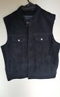 Crank Stroker Supply Mens Billy Club Black Leather Vest Size