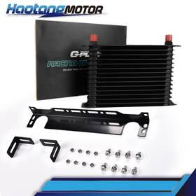 Big20260211-104 Crossdesign 15 Row 10an Universal Aluminum Engine Transmis Sion Oil Cooler With Bracket Kit Us