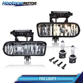 Ht-02flb4330asm Crossdesign Smoke Bumper Fog Lights Driving Lamps Fit For 2000-2006 Chevy Suburban Tahoe Usa