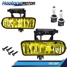 Ht-02flb4330ayl Crossdesign Yellow Bumper Fog Lights Driving Lamps Fit For 2000-2006 Chevy Suburban Tahoe Us