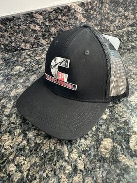Gpi01212 Cummins Genuine Black Power Trucker Cap Hat Truck