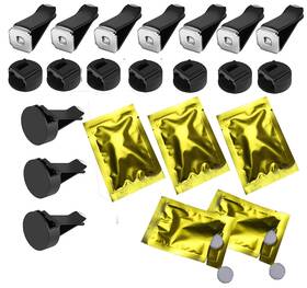 Cyy.lcm 795274457352 10 Set Car Air Vent Clip For Crafts Diy 30 Piece Black Clips Pads