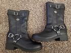 D83790 Harley Davidson New Derringer Ladies Zip Up Mid Calf Boots