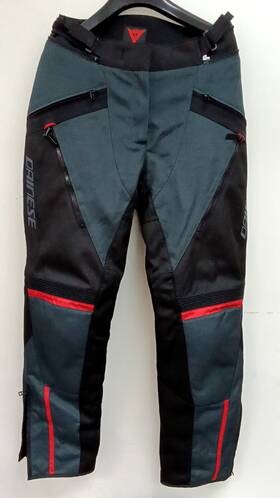 202674591-80e-42 Dainese Tempest 3 Lady D-dry Pants Ebony Black Lava-red Size - 42