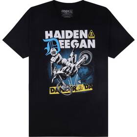 Dmtss3023blkxl Deegan Apparel Caution T-shirt - Black Xl