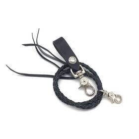 Degner 524486029820 Leather Rope Black - W-8r Bk New