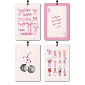 Xp006-glcy Deqsx Coquette Pink Bow Cute Car Air Freshener 1 Count Pack Of